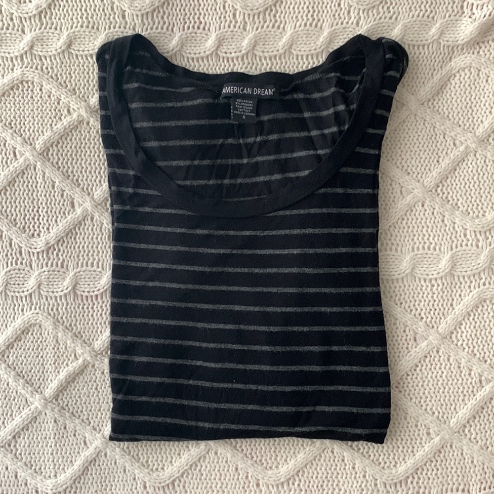 American Dream Striped Long Sleeve Top